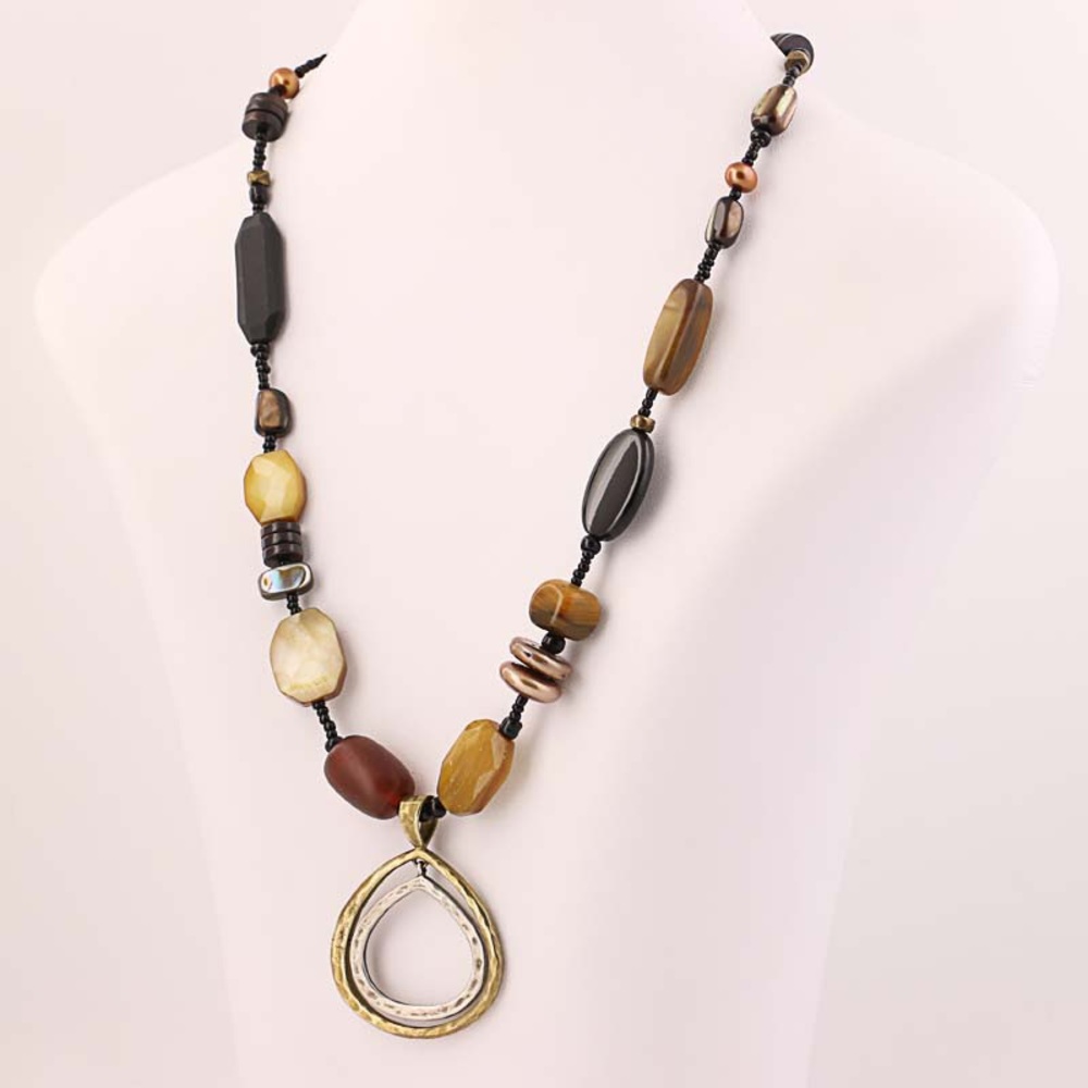 Silpada N1787 Two-toned Tear drop Pendant